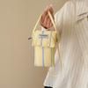 Canvas Mobile Phone Bag Female Crossbody Niche Design Striped Cloth Bag High-End Small Bag