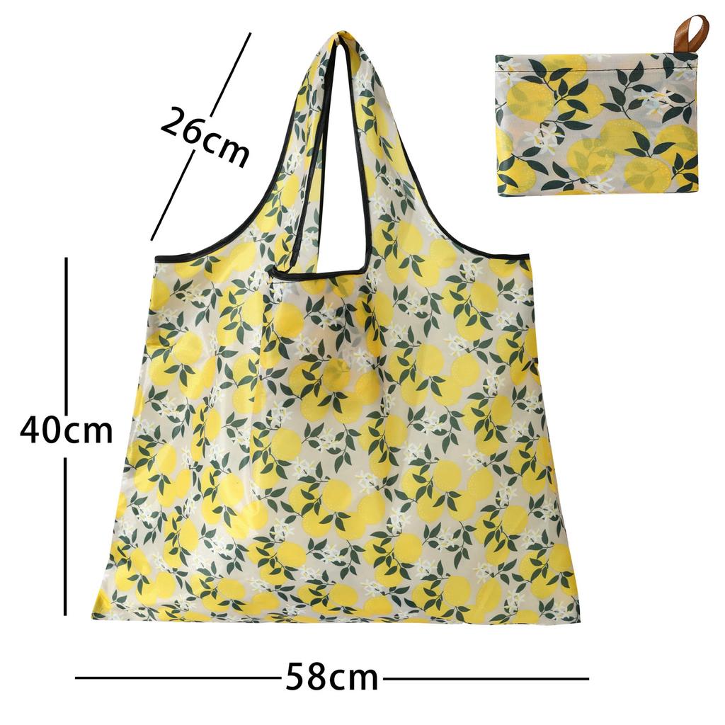 Borsa della spesa pieghevole Borsa della spesa da viaggio riutilizzabile Borsa ecologica con una spalla per viaggio Borsa tote con stampa di cactus dei cartoni animati