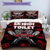3pcs Skibidi Toilet Multiverse2 Design Cover Set - HD Printed Bedding with 1 Cover and 2 Pillowcases - Perfect for Home and Dorm Decor
