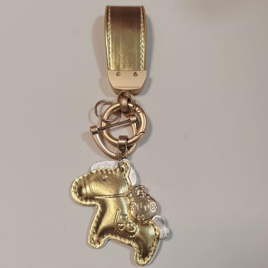 Car Keychain Year of Horse Charm Decorative Key Chain Backpacks Handbags Cell Phones Wallets Accessory