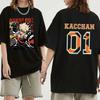Hot Anime Bakugou Katsuki 01 Printing T-shirt Women Men Fashion Short Sleeve Street Casual Personality Y2k Summer T-shirt