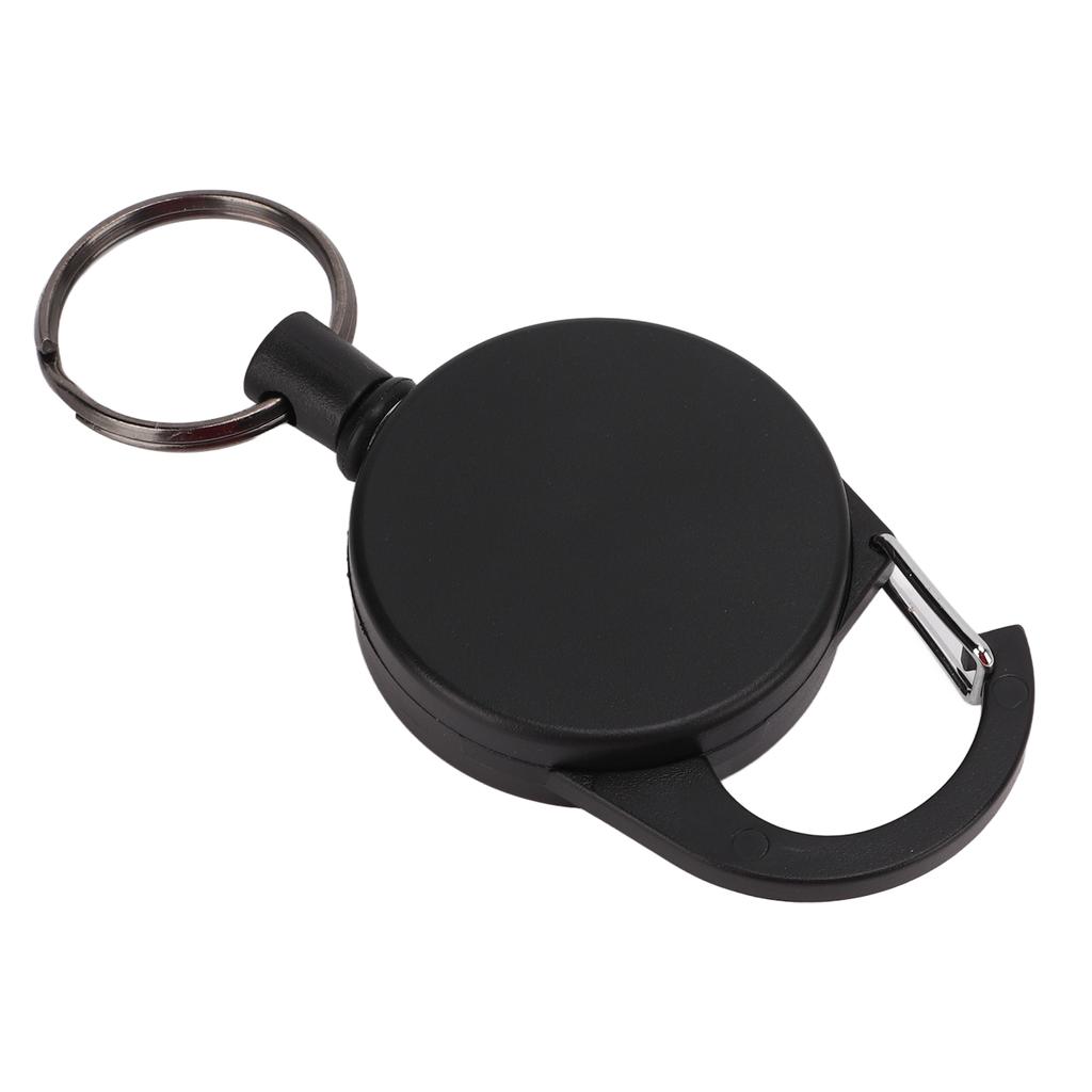 High Resilience Stainless Steel Wire Rope Keychain Metal Retractable Anti Lost Key Chain for Outdoor