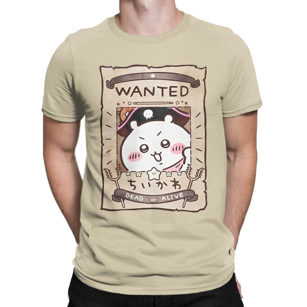 Men Women Chiikawa Gun Cute Bear Funny Cute Meme T Shirts  100 Cotton Tops Novelty Short Sleeve Crewneck Tees Plus Size TShirt