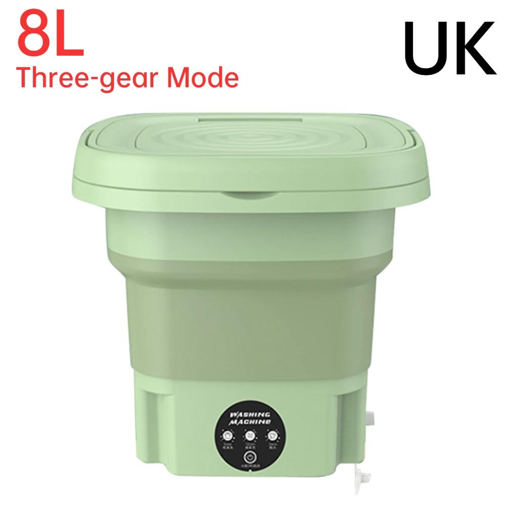 Foldable Washing Machine 8L Drying Machines Underwear Panties Socks 3 Modes Automatic Washing Machine Laundry Clothes Washer