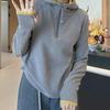 Plus Size European-Style Double-Sided German Velvet Zippered Women's Hoodie, New Autumn/Winter Loose Long Sleeve Warm Base Layer.