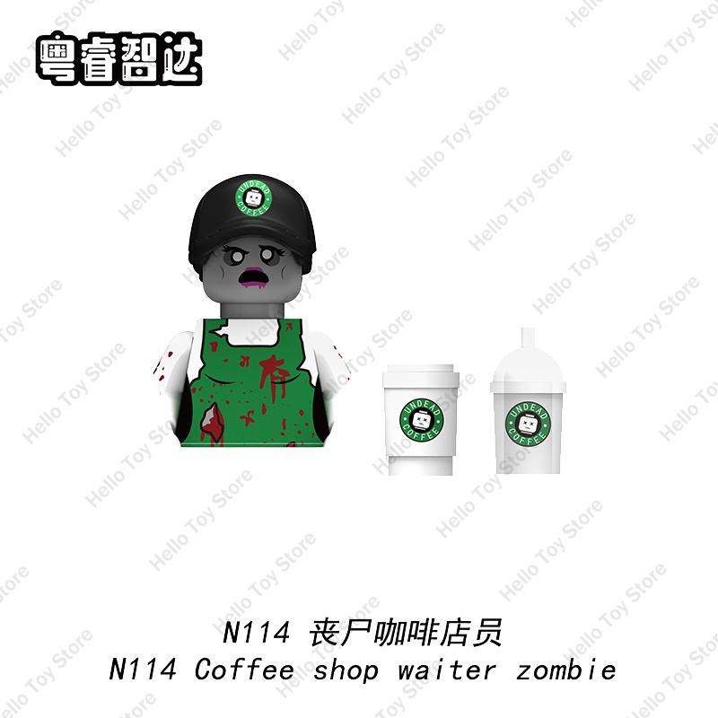 2024 City Halloween Zombie Series Walking Deads Ghost Mini Action Figure Building Blocks Soldiers MOC Bricks Kid DIY Gifts Toys