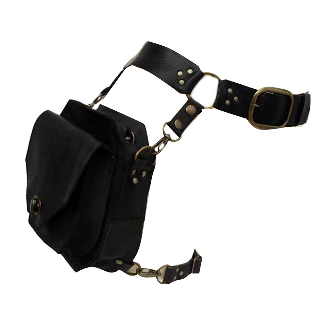 Steampunk Hängende Oberschenkeltasche Für Männer Frauen, Mittelalterliche Hüfttasche Beintasche Klettern Radfahren Oberschenkeltasche Leder Hüfttasche