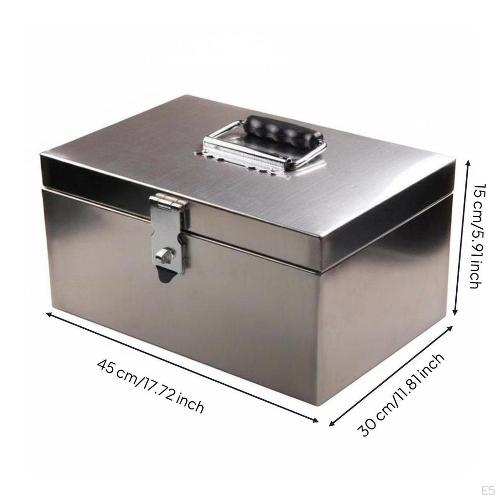 Portable Lockbox Sturdy Construction Box Deposit Opening Money Organizer for Small Business Owners,