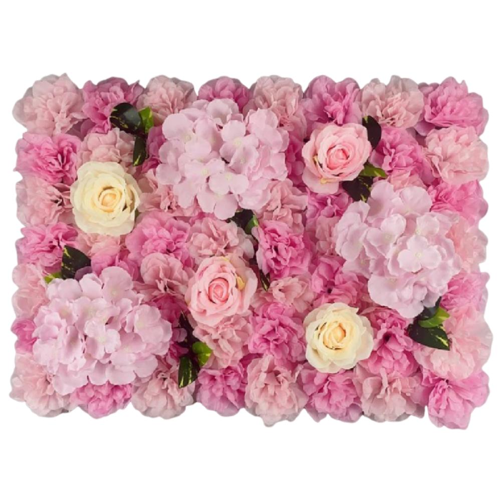 60X40cm Artificial Flower Wall Panels Handmade Silk Rose Flower Wall  Home Decor