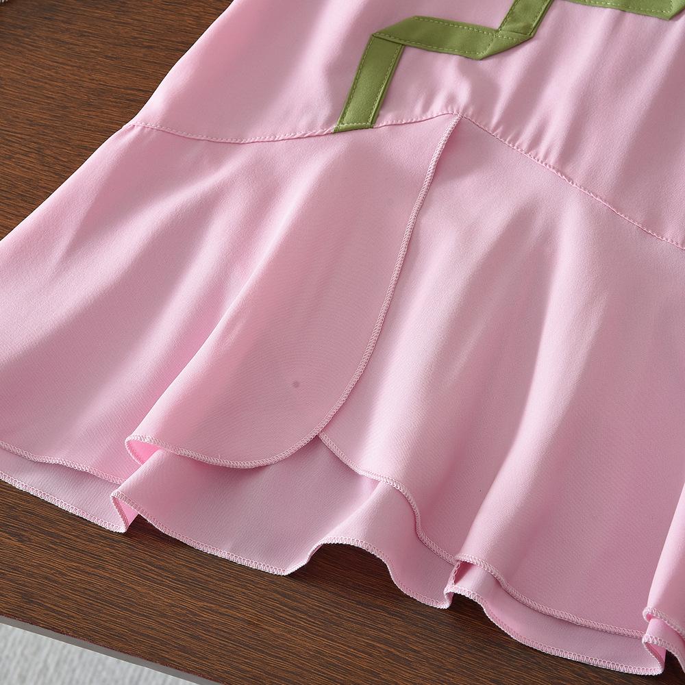 Summer Girls Solid Sleeveless Dress Cute Rose Fishtail Princess Gown For Kids Party Wear
