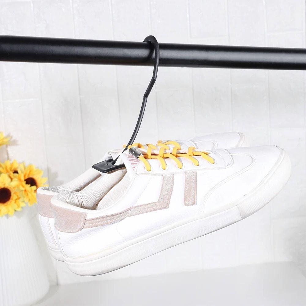 10 Pcs Lightweight Shoes Drying Hooks Plastic Shoe Display Rack Portable Shoe Rack Retail Use