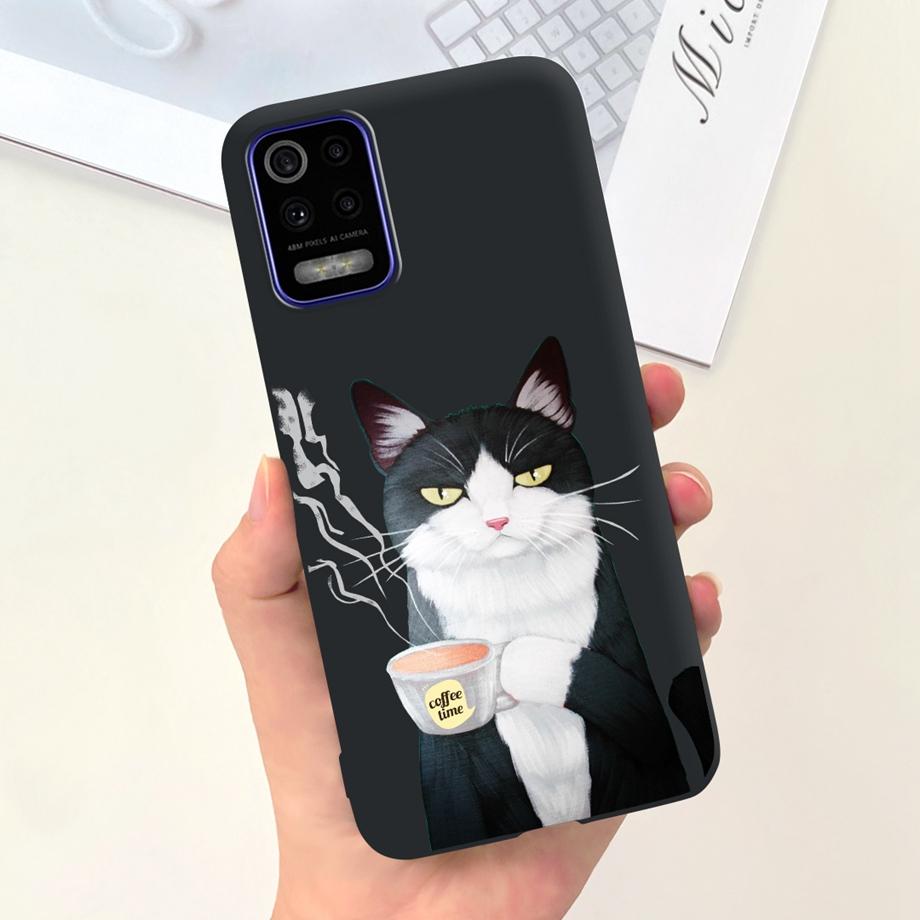 For LG K52 Q52 2020 Phone Case Soft Matte Silicone Capa For LGK52 LGQ52 2020 Funda Goothic Style Cartoon Back Cover Cute Pattern