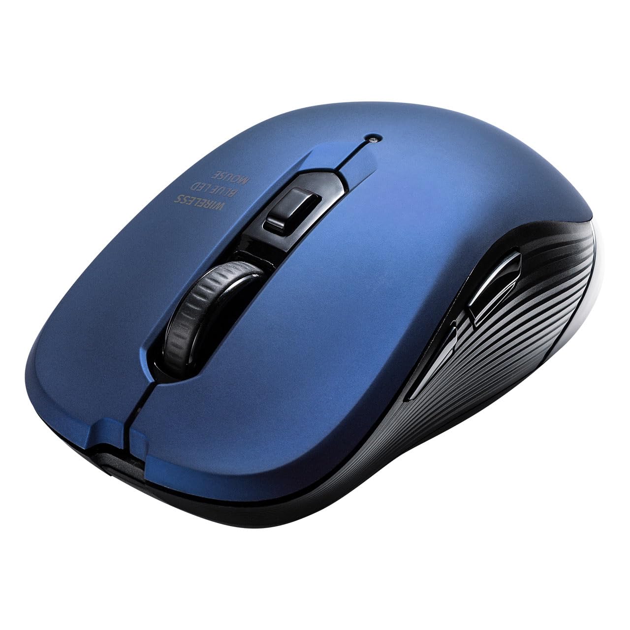 

E-Supply Wireless Mouse, 5-Button, 2.4GHz, Type-A Receiver, DPI Switching, Rubber Coating, Blue, EZ4-MA097BL