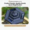 Durable Iron Sun Powered Bird Water Dish With LED Lights For Outdoor Decoration And Wildlife Viewing Day And Night