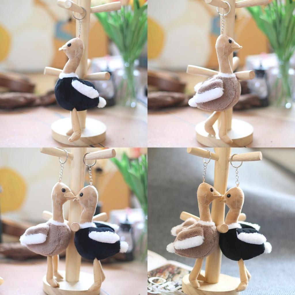 Cute And Soft Plush Ostrich Keychain Adorable Animal Bag Charm 15cm Stuffed Toy