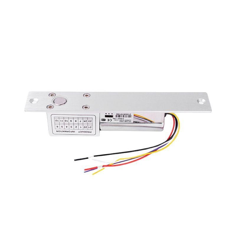 DFD DFD-DC205 Five-wire Low Temperature Electric Bolt Lock Time Delay Function Concealed Installation Glass Door Access Lock (as the picture,Door Lock&Aluminum alloy)