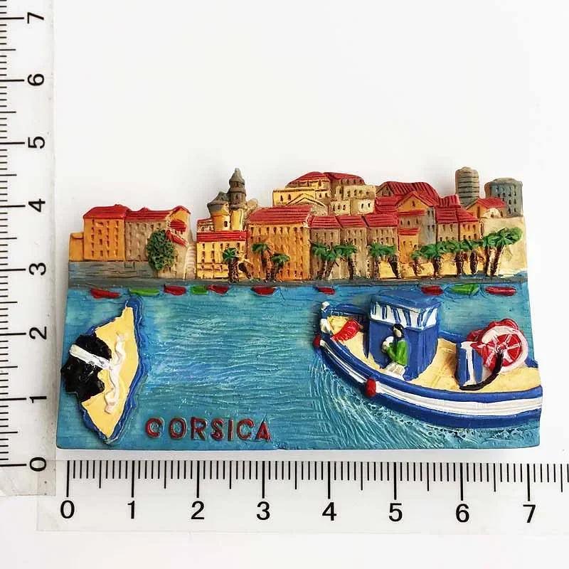 France Tourist Souvenir Fridge Magnets Corsica Cannes Nice Alsace Menton French Magnetic Stickers Decoration Travel Gifts