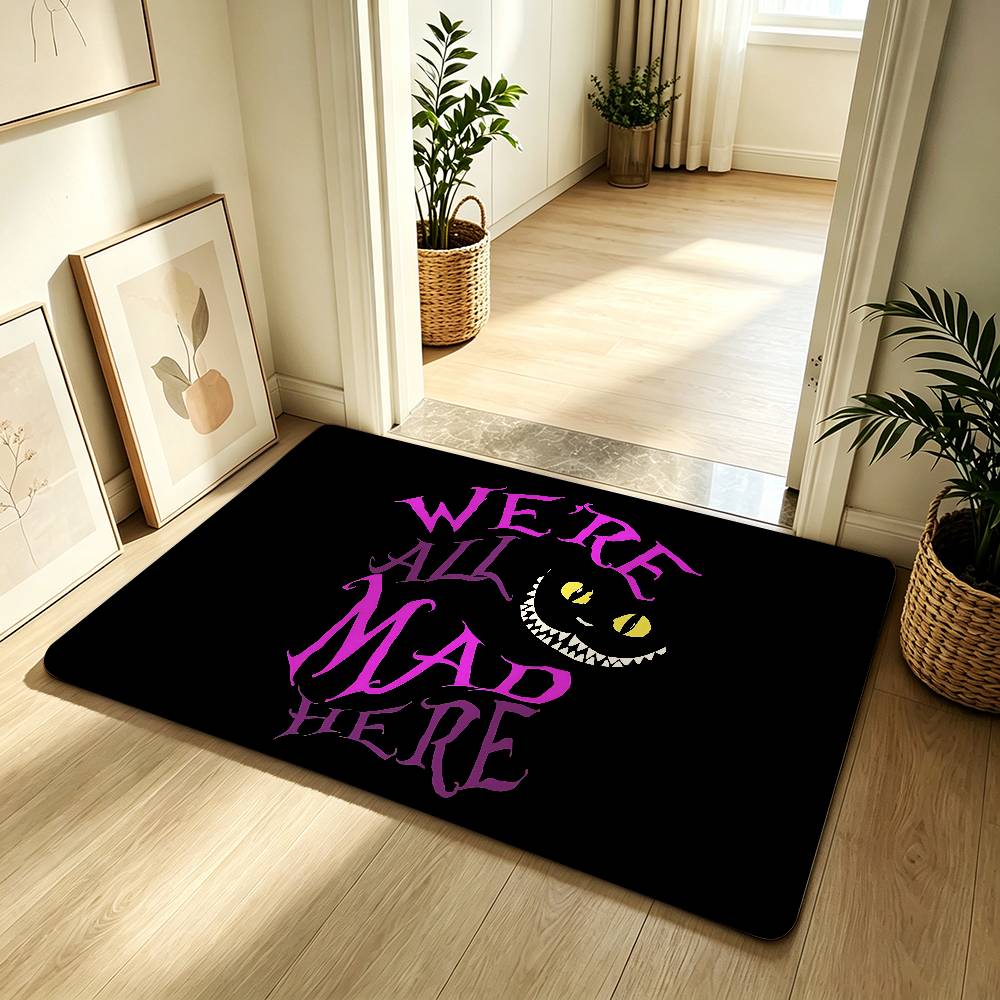 Anime C-cheshire-cat Cute Carpet Bathroom Anti-slip Mat Door Mat Home Decoration Mat Entrance Door Mat Scratch-resistant DoorMat