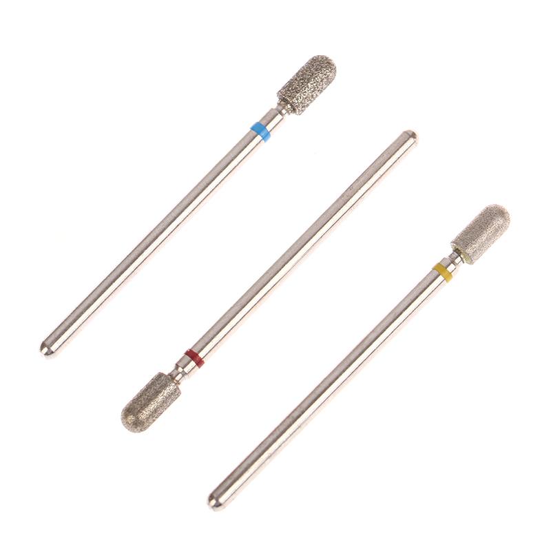 Manicure Drill Bits Diamond Nail Drill Tips Milling Cutter Bit Nails 3/32" Rotary Cuticle Burr  Nail Accessories Tools