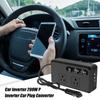 200W Car Plug In Inverter Car Converter Outlet Charging Port Versatile Intelligent Plug In Adapter With Advanced Safety For