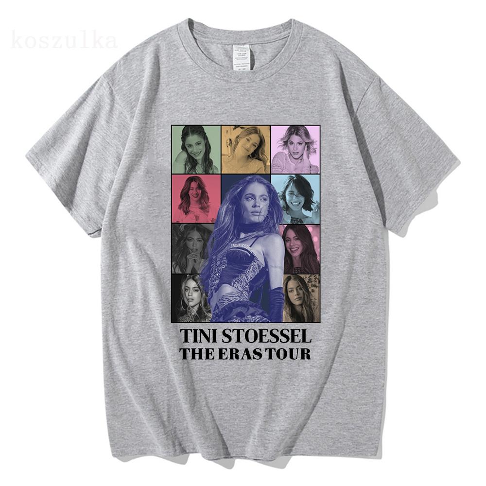 Tini Stoessel Tini De Papel Koszulka Koszulka dla Fanów Merch Unisex Koszulka z Napisem Czysta Bawełna Oddychająca i Wygodna Estetyczna Koszulka