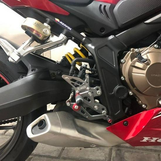 Compatible Footpegs for Honda CBR650R, CB650R, CBR650F, CB650F (Modified, Raised)