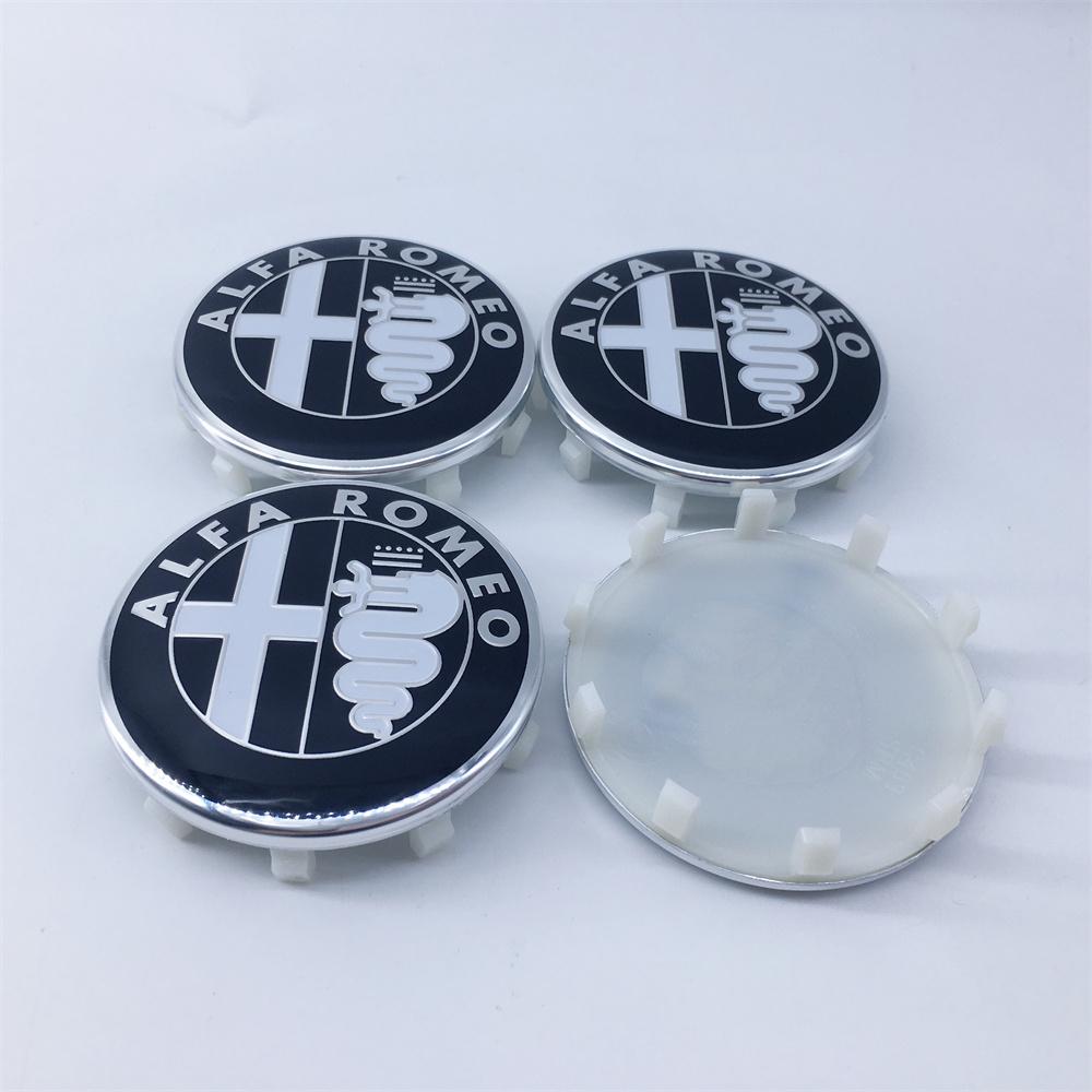 

For Alfa Romeo 2026 Hot Sticker 10pcs 60MM 10pin For Alfa Romeo 156 159 147 Giulia Giulietta MITO Stelvio GT Car Emblem Wheel Ce 10pcs 60mm 10pin чорний білий колір
