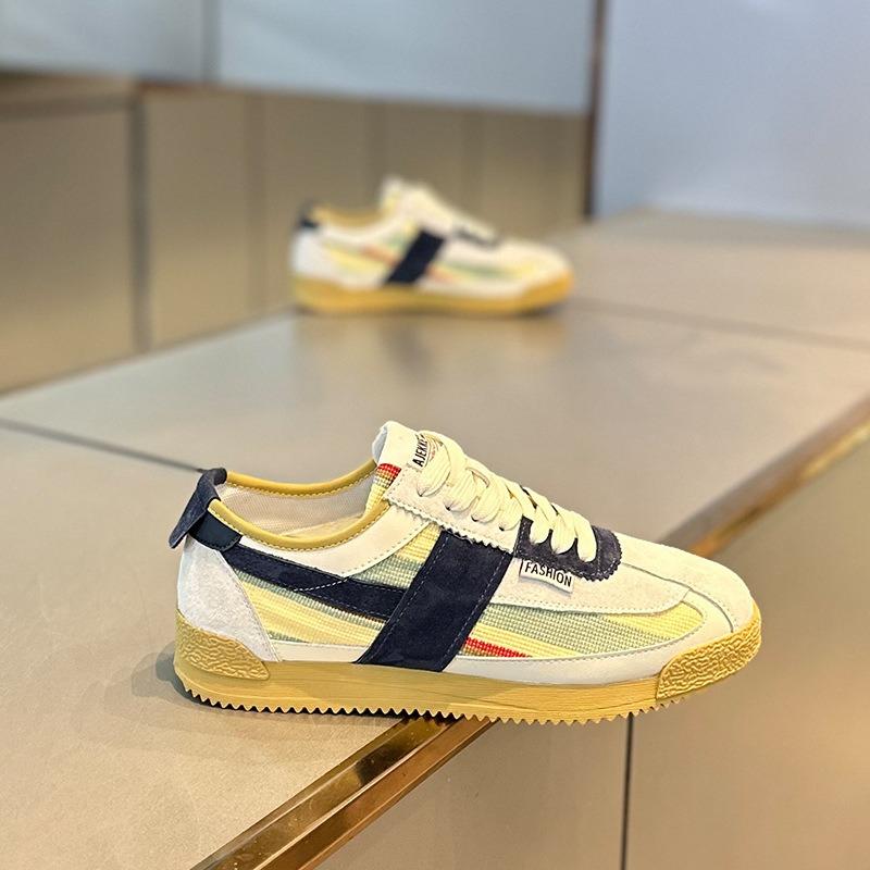 Sommer atmungsaktive Herrenschuhe lässig vielseitig täglich Mode hoher Sinn für Farbabstimmung bequeme trendige Schuhe