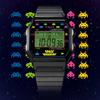Timex x Space Invaders T80 34mm Klokke, Space Invaders Svart/Multi, Kronograf, Digital.