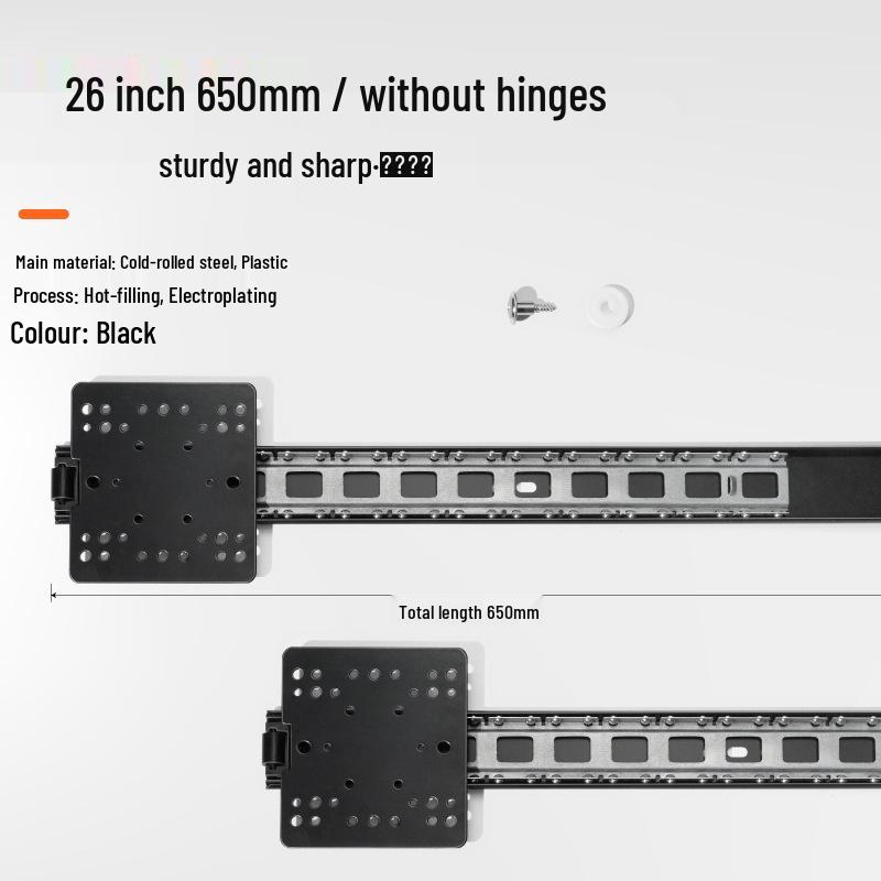 Dobradiça de Trilho Deslizante para Gabinete de Ar Condicionado de Teto com Porta Basculante
