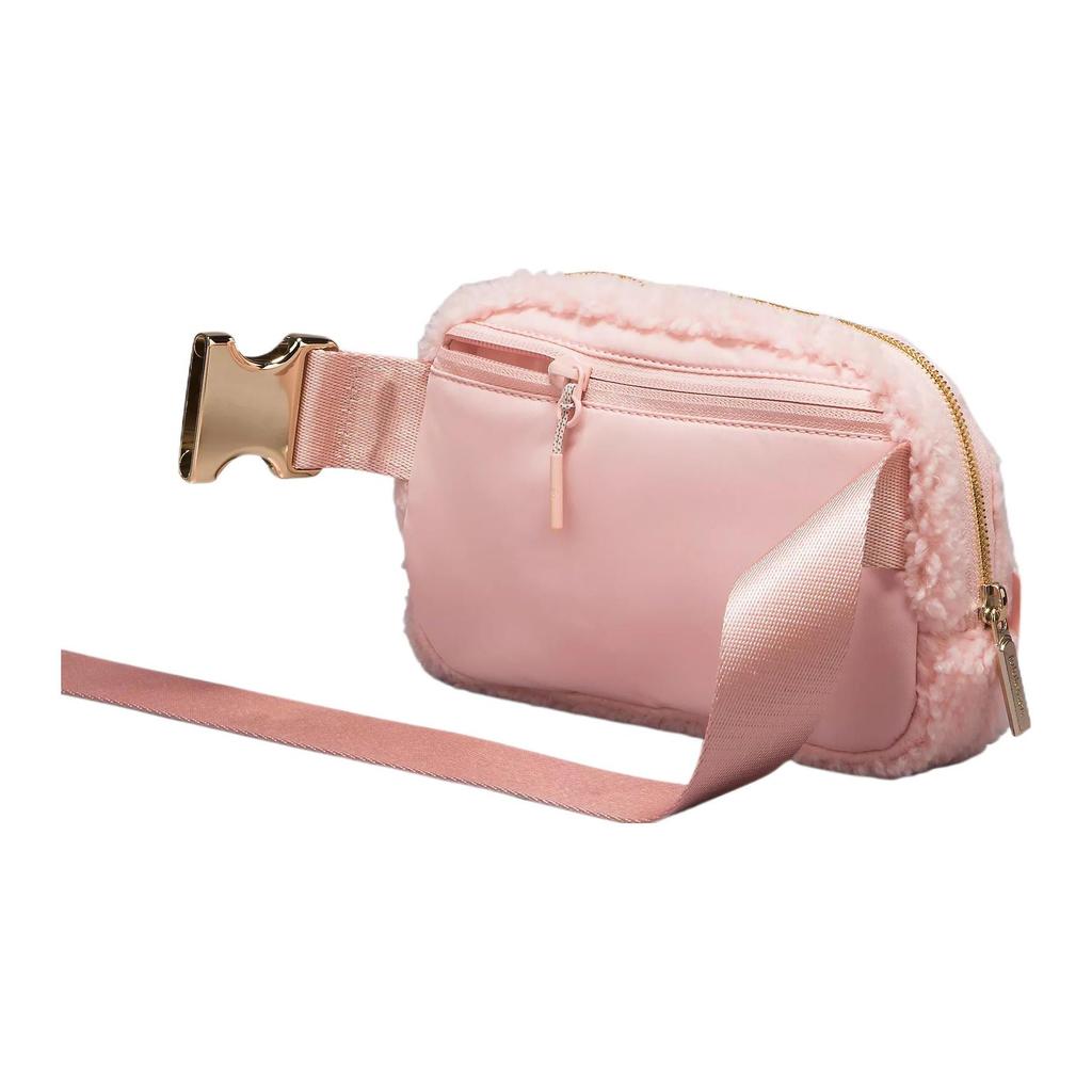 Lululemon 1L Everywhere Logo Zipper Waist Bag Women Bags Pink-Mist Gold LU9B18S-052982