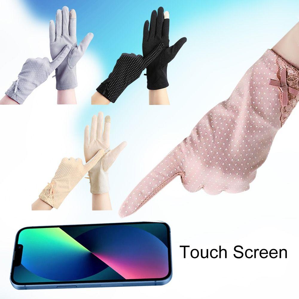 

Нескользящие уличные анти-УФ-женские перчатки, солнцезащитные перчатки, перчатки для вождения, варежки