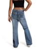 Trendy High Waist Elastic Flare Jeans for Teenage Girls - New European & American Style