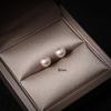 Buyee 925 Sterling Silver Bead Sutd Earring White Black Freshwater Pearl Earring for Women Fashion Wedding Fine Jewelry Earring