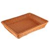Household Desktop Rectangular Food Bread Fruits Storage Basket for Office RestaurantCoffee Color XL