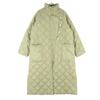 Firsthand Long Sleeve Quilted Coat F Khaki Green Women Used
