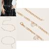 Fashion Faux Pearl Waist Chain With Metal Chain For Summer Womens Party Wear