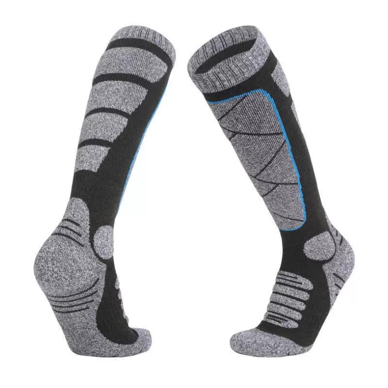 Men's Ski Socks for Outdoor Mountaineering, Thickened Terry Snow Socks for Autumn and Winter, Women's Warm Mid-High Breathable Socks