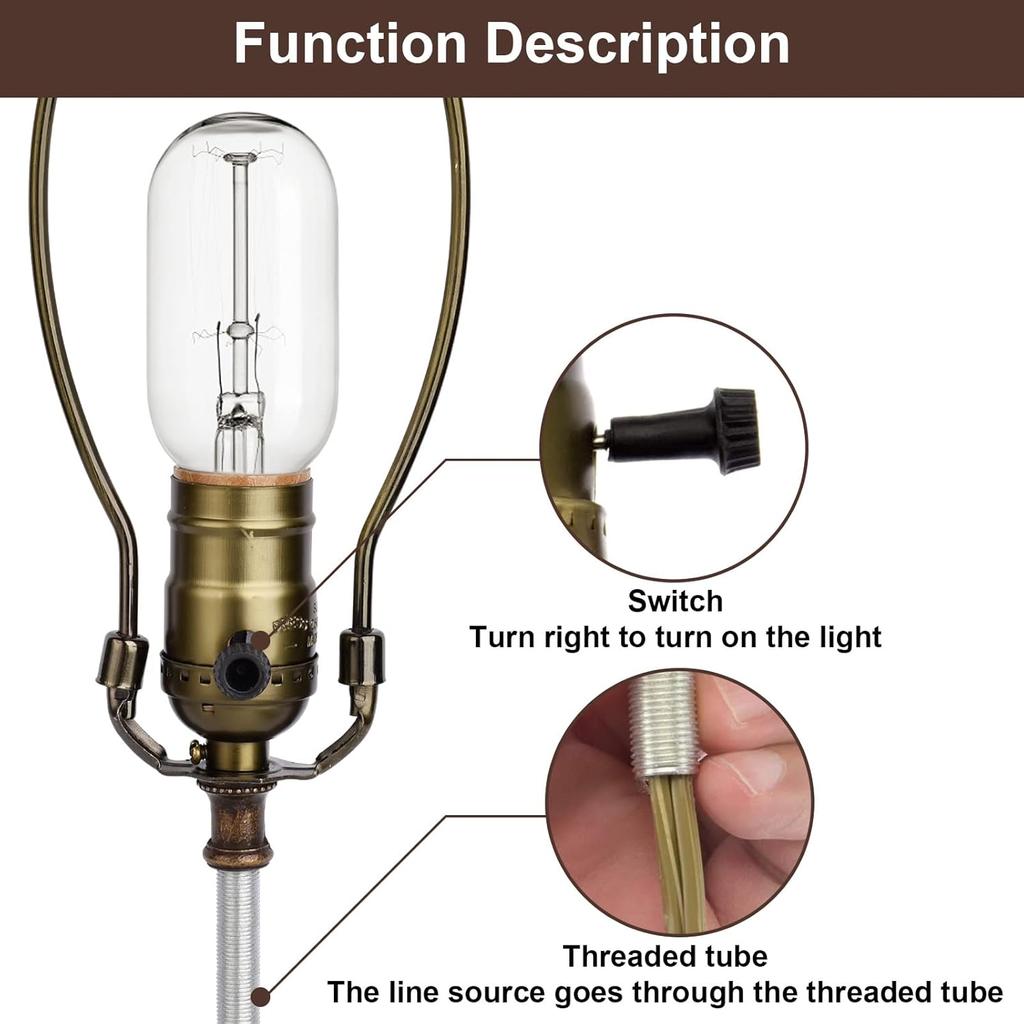 Make a Lamp or Repair Kit Lamp Wiring Set for Table Floor Lamp Essential Hardware DIY Lamp Design or Repair Lighting Acssories