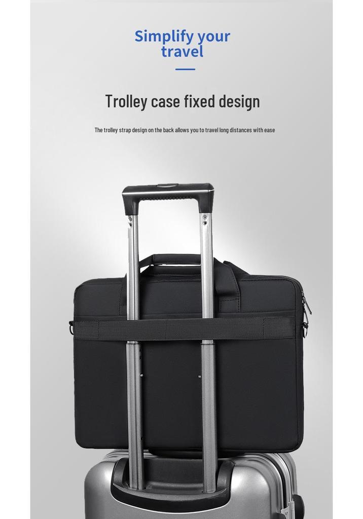 Large Capacity Handheld Laptop Backpack & Business Crossbody Shoulder Briefcase