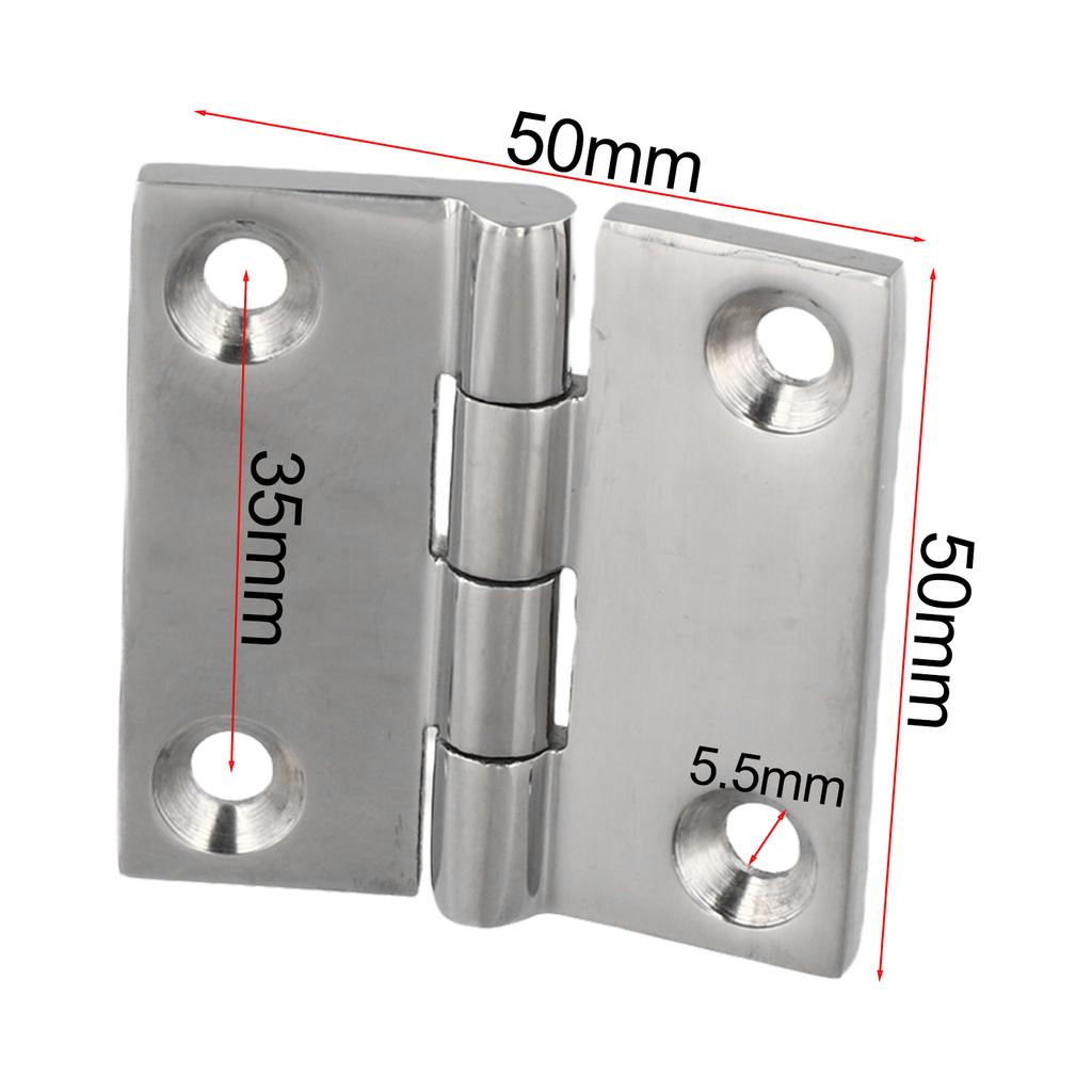 RV Door Hinges 316 Stainless Steel Hinges Marine Use Aesthetic Appeal Easy Installation Marine Grade Material For Boats