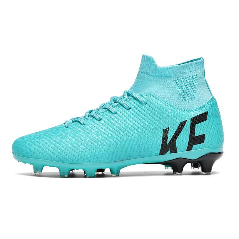 

Мужские/женские футбольные бутсы Молодежные тренировочные бутсы с искусственной травой Длинные ногти Сетка из микрофибры TF Дышащие футбольные бутсы Детские футбольные бутсы 46 зелёный