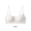 Low neck thin cup invisible small chest gathered without steel ring thin shoulder strap low chest bra cover