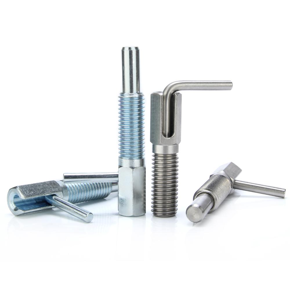 Lever Type Hand-Retractable Plungers Stainless Steel/Carbon Steel Indexing Plungers Spring Plunger With Coarse Thread M6 M8 M10 M12 M16