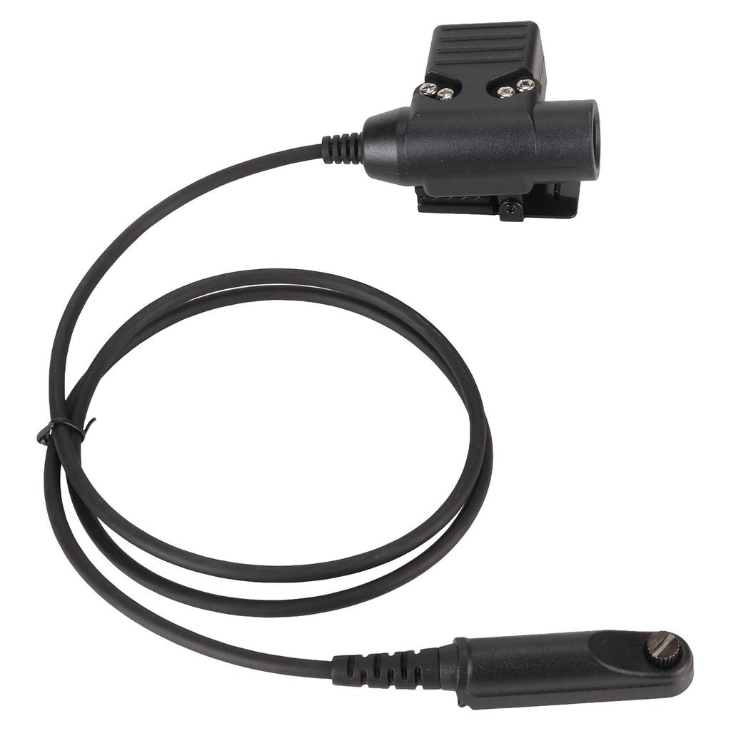 Cabo Adaptador PTT U94 35,4 pol. Cabo Conector para Fone de Ouvido Walkie Talkie Compatível com Baofeng UV9R UV 9R Plus UV XR BF A58