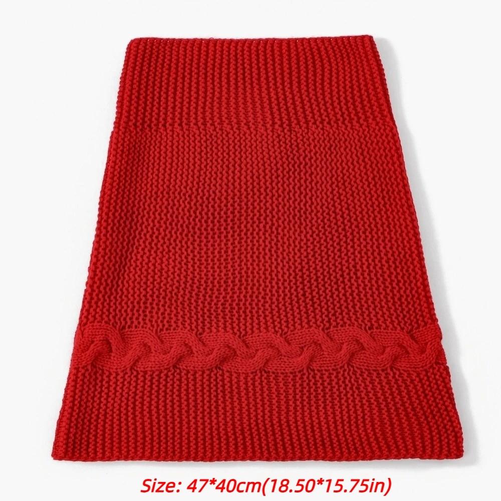 Thickened Women's Knit Scarf Warm Winter Neck Warmer Versatile Hooded Scarf Winter Wear