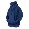 Herren Winter Hoodie Stehkragen Nackenschutz Kapuzenpullover Lange Ärmel mit