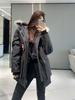 Stylish Unisex Goose Down Jacket with Wolf Fur Collar - Canada 08