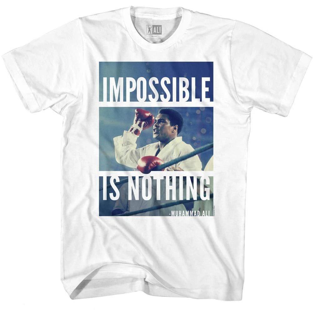 Muhammad Ali Impossible Is Nothing White Icon  Children s T-shirt 120