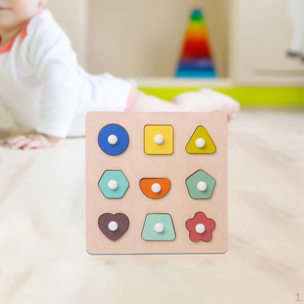 

Монтессори деревянные сенсорные игрушки головоломки с колышками формы для детей до 4 лет Shape